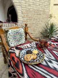 Spring Mornings in Bukhara – Breakfast on the Terrace