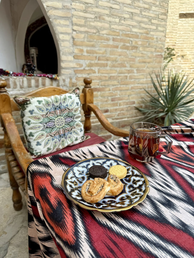 Spring Mornings in Bukhara – Breakfast on the Terrace