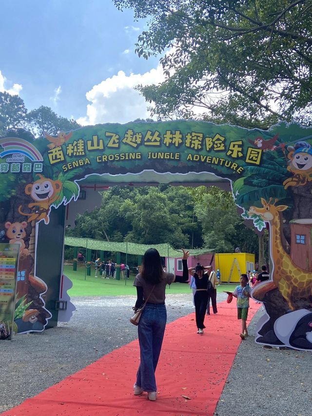 在佛山！西樵山！來一場冒險的叢林飛躍吧