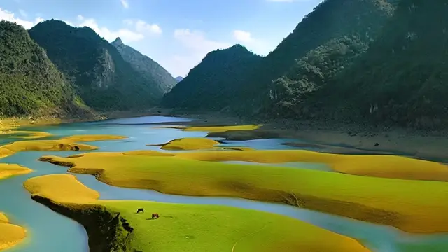 美しい油絵のような秋の南寧の週末の旅行ルート