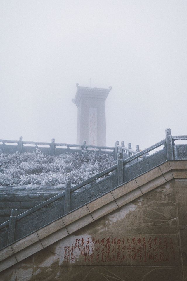 看看陽明山的霧凇