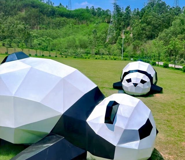 玻璃橋+古建築+花海-松崗五指耙公園 玻璃橋+古建築+花海-松崗五指耙公園