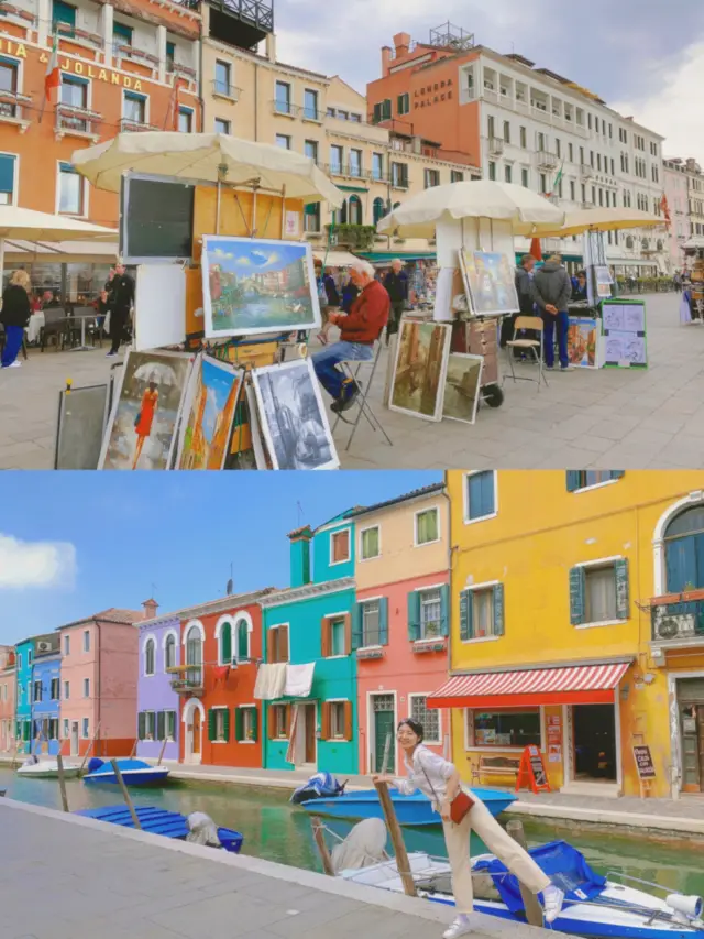Don't miss out on the colorful little houses in Venice!