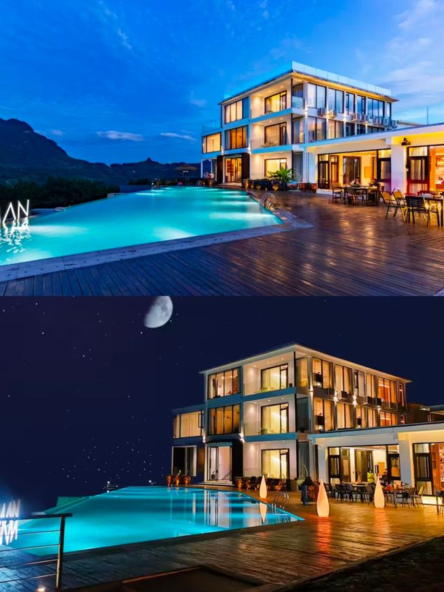 超大泳池張家界棲漫民宿的奇妙之旅。