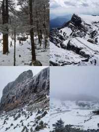 轎子雪山雪景美不勝收，千萬別錯過12月賞雪良機！！