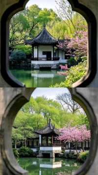 古風園林「窗納天地」清幽雅靜似江南