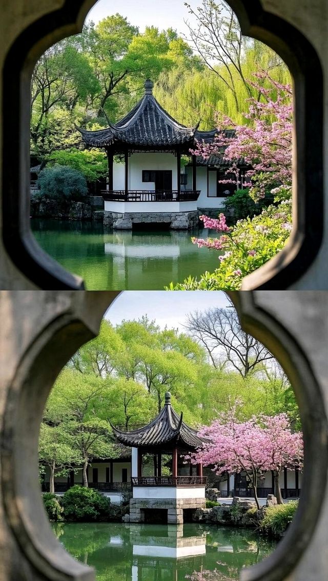 古風園林「窗納天地」清幽雅靜似江南