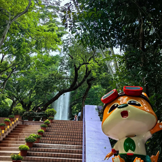 澳門衝香港！週末在九龍公園與火烈鳥噴泉共舞💖