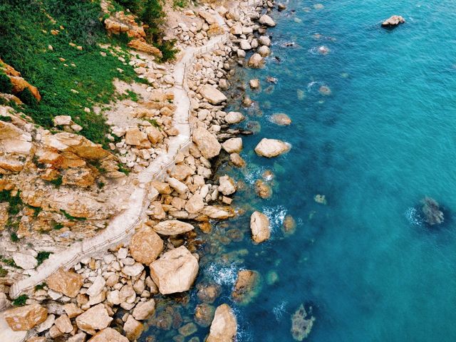 烽山林海｜層次分明嘅大海，最清晰最明顯嘅黃渤海分界線