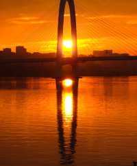 長沙湘江落日封神了!本地人私藏的橘子洲日落攻略