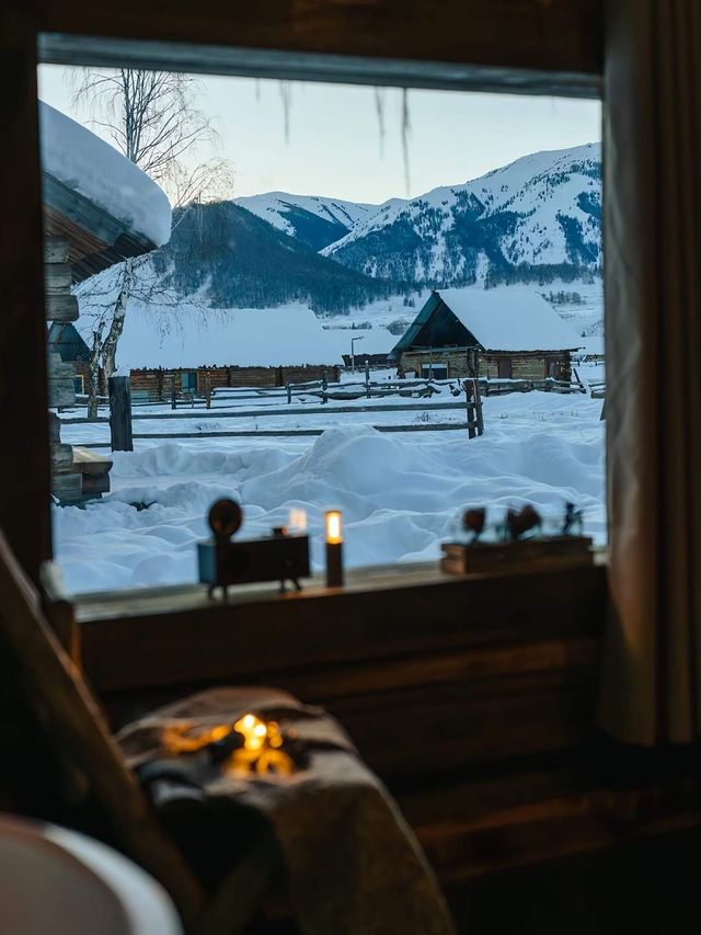 冰雪覆蓋的村落 冰雪覆蓋的村落