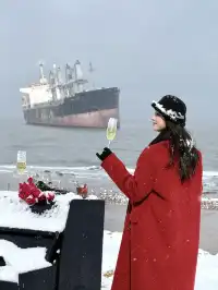 下雪的威海氛圍感絕了