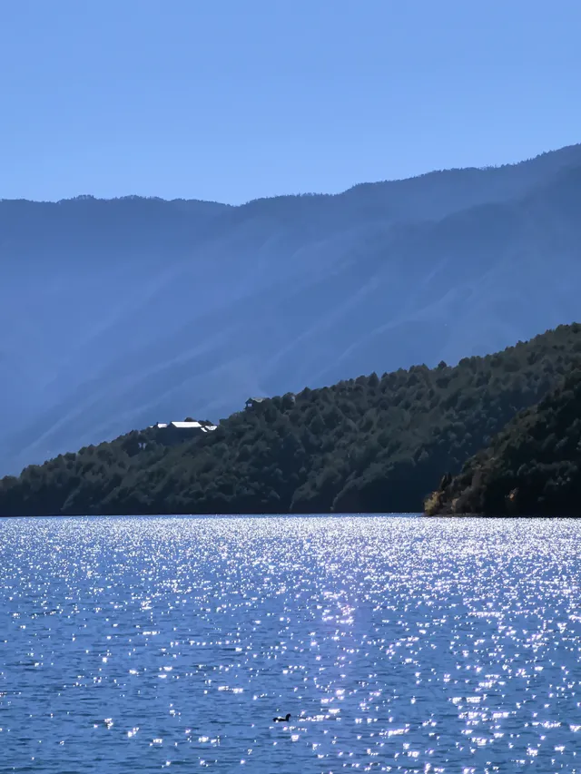 在瀘沽湖酒店看到晨霧！12.5實拍