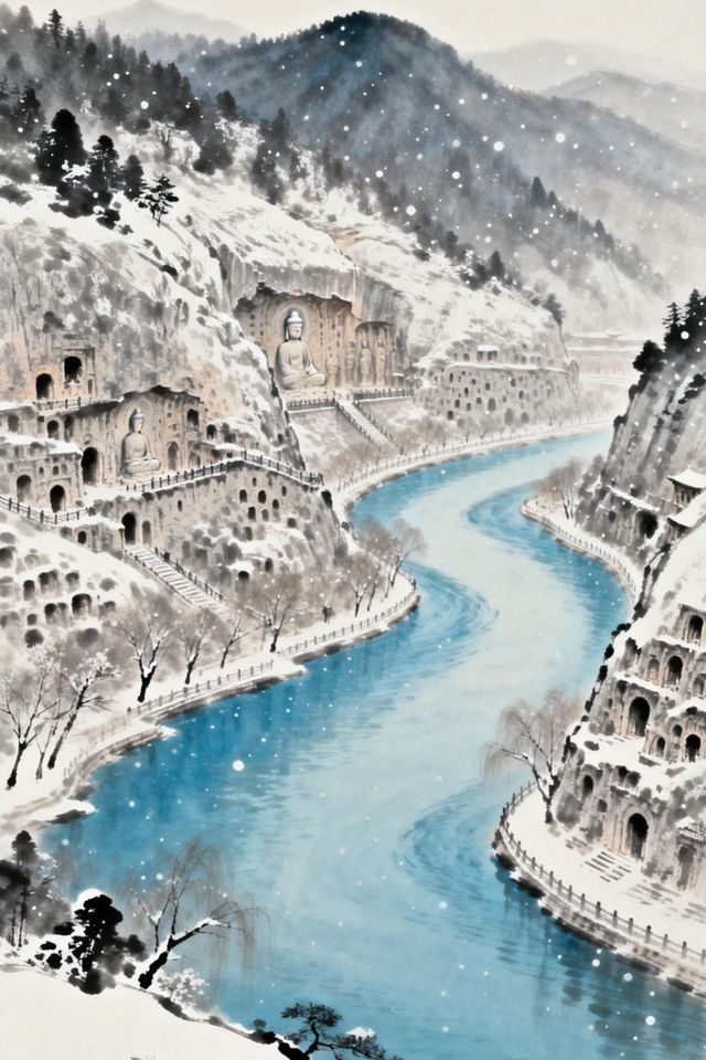 【龍門雪境|赴一場千年石窟的靜心之約】 【龍門雪境|赴一場千年石窟的靜心之約】