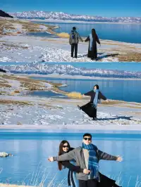 賽里木湖情侶照