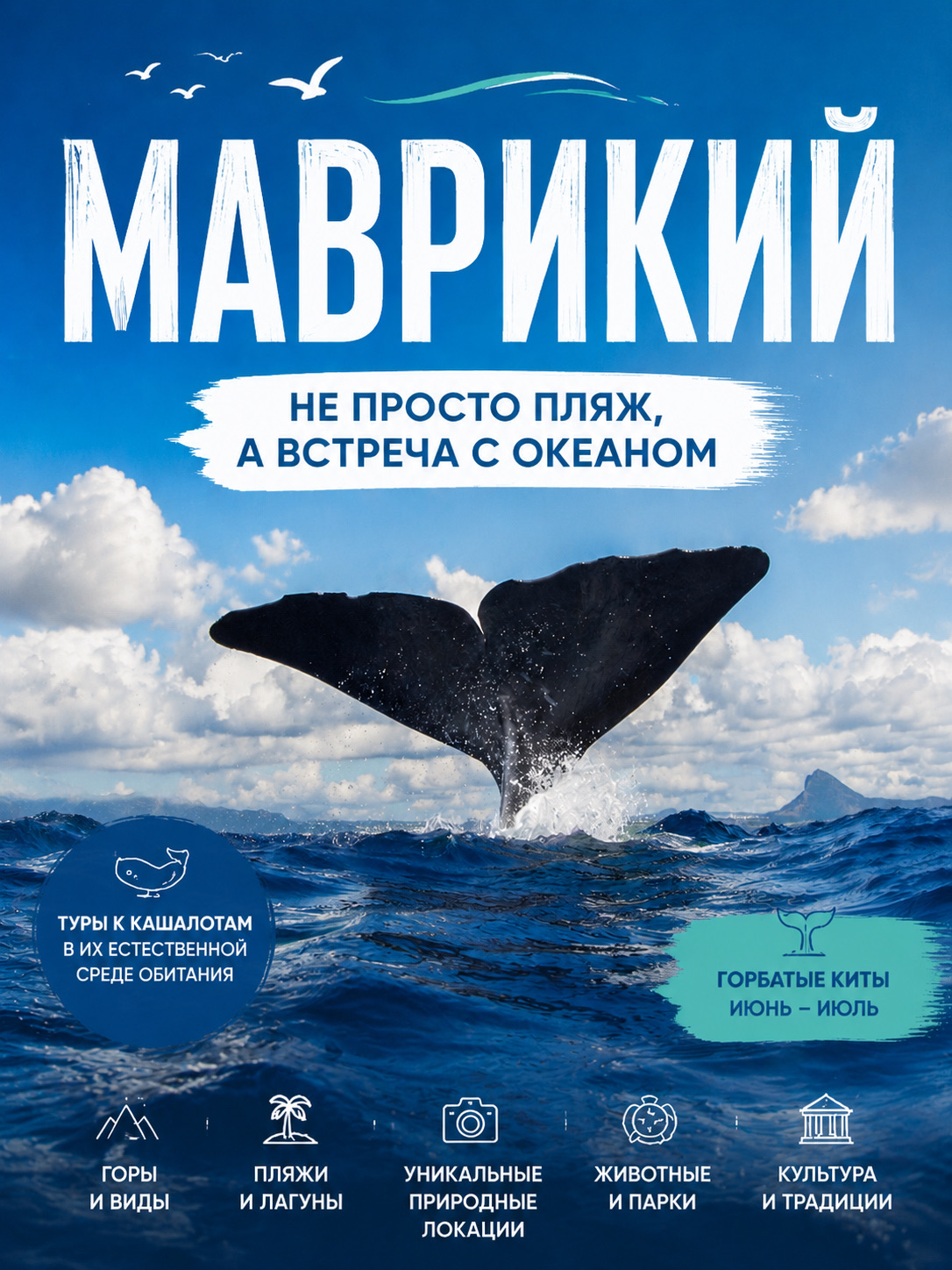 🌊🐋 Маврикий: океанические экспедиции к кашалотам и не только