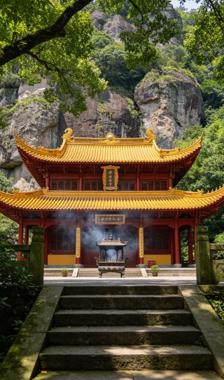 大慈岩風景区｜夏の避暑に江南の懸空寺を訪ねて
