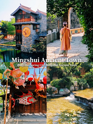 Morning light by the spring|Stroll through Mingshui ancient city’s early morning market