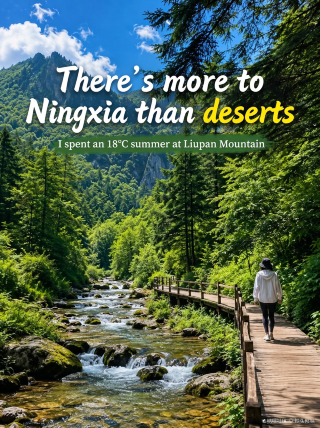 Ningxia is more than just deserts; I spent an 18°C green summer in Liupan Mountain