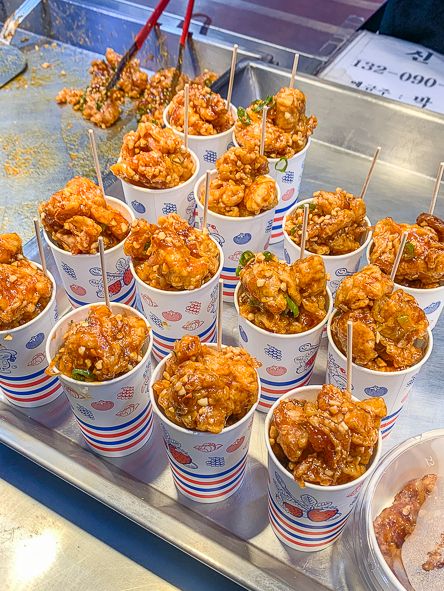 강릉 중앙시장 먹거리 닭강장부터 야키토리까지