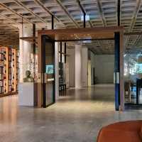 Brand new art gallery library hide in an old site
