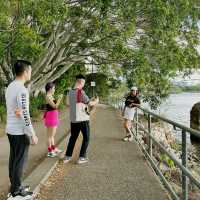 Enjoy a sunny day in South Bank Parkland