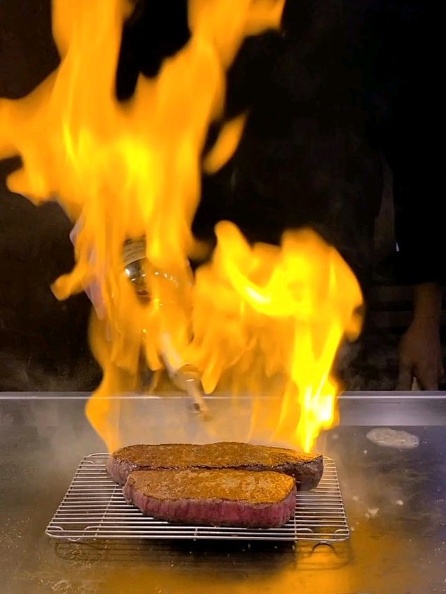銀座で鉄板焼きディナー