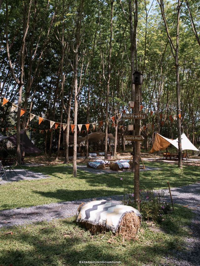 Camp Cafe คาเฟ่สไตล์แคมป์ปิ้ง ในสวนยาง อุดรฯ