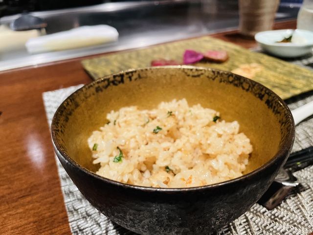 宮古牛を鉄板焼きでいただきました🍽️