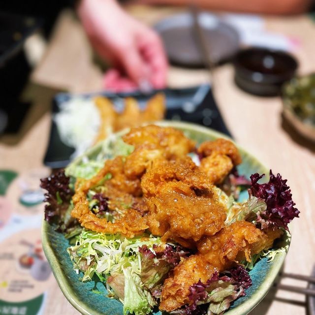 圍方商場有手打烏冬食