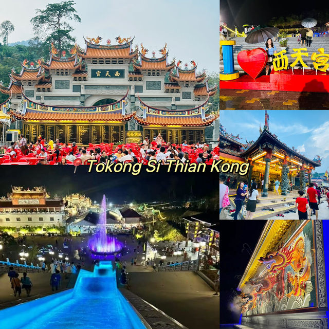 Largest Dancing Fountain in Malaysia! ⛲️ Gigantic Chinese Temple