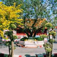 泰國曼谷湄南河畔著名標誌性古廟景點:瓦拉康寺，適合拍照📸打卡