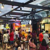 Bustling Food Market In Penang