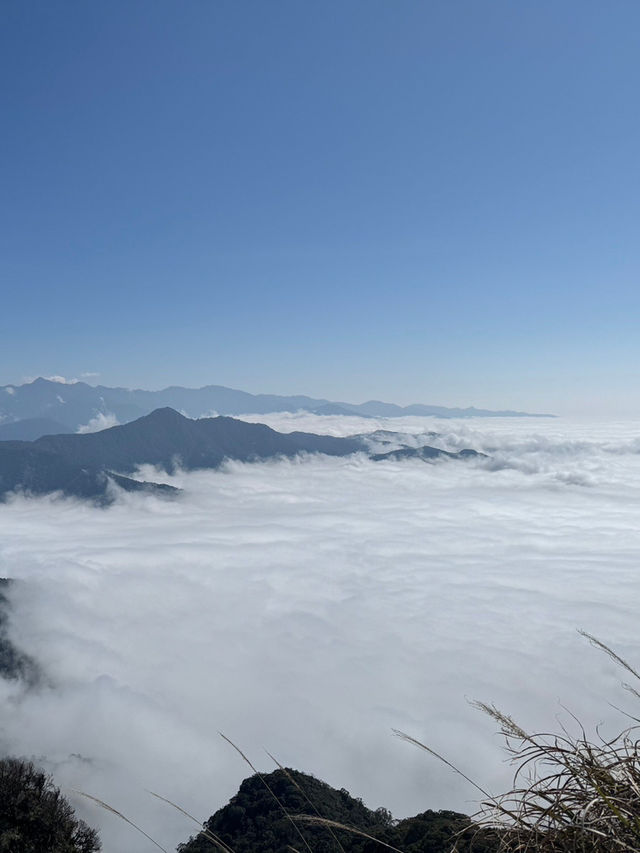 巧遇夢幻的斜射光及雲海在加里山