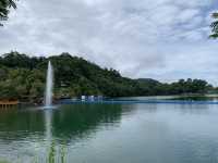 A Mesmerizing Aerial View of Tasik Biru, Bau