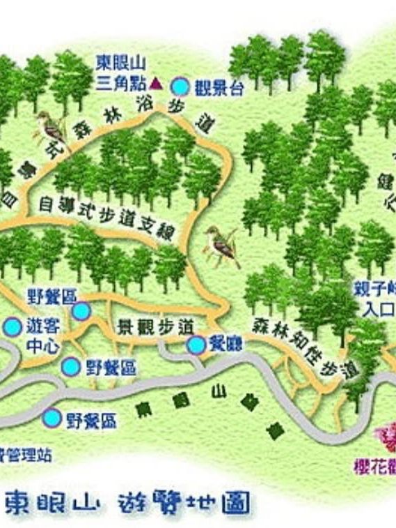 東眼山國家森林遊樂區散策及桃園瑞士鄉村覓美食