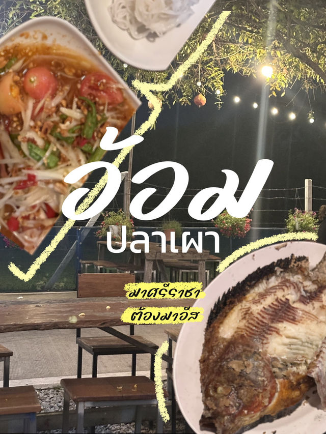 อ้อมปลาเผา ร้านเด็ดศรีราชา ✨🧡