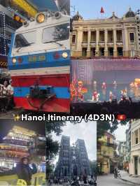 ✨Hanoi Itinerary (4D3N) 🇻🇳
