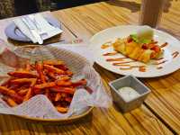 A late night supper with a nice company