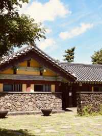 A Historic Site Where Jeju's Founding Legend Began, Adorned by Hydrangeas