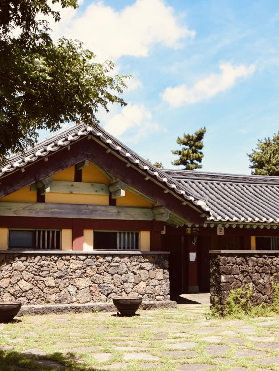 A Historic Site Where Jeju's Founding Legend Began, Adorned by Hydrangeas