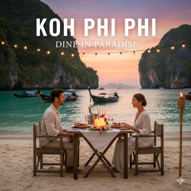 🍽️ เกาะพีพี ไม่ได้มีดีแค่ทะเล! มื้ออาหารริมหาดคือ