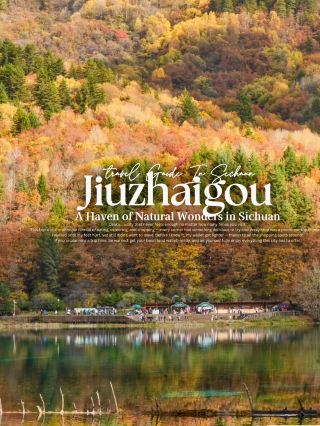 구채구의 단풍을 구경하세요