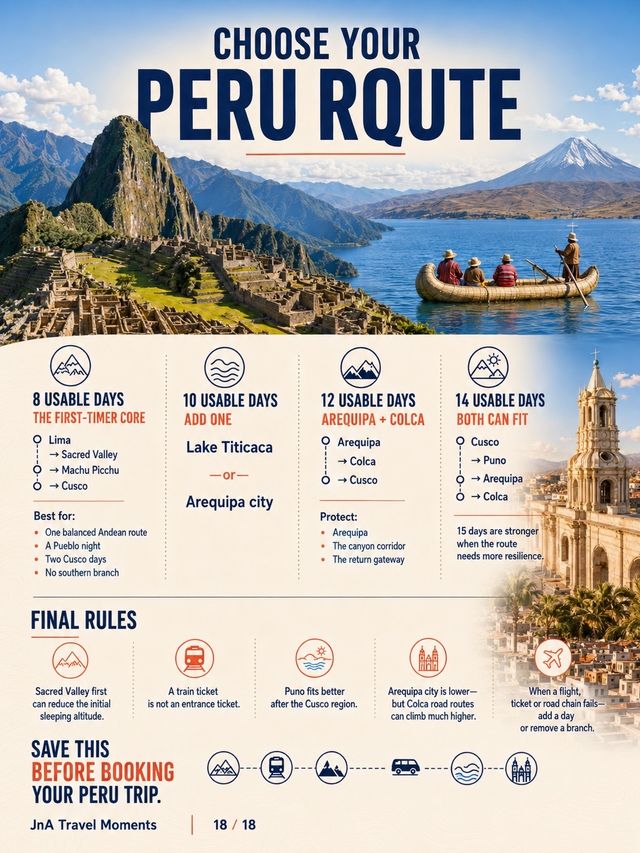 Peru First-Timer Route Builder: Lima + Cusco—Add Arequipa or Lake Titicaca?