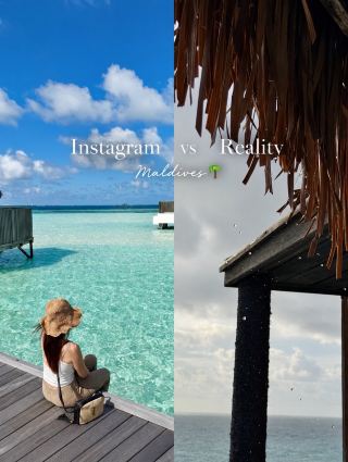 Instagram vs Reality: Maldives 🌴☁️