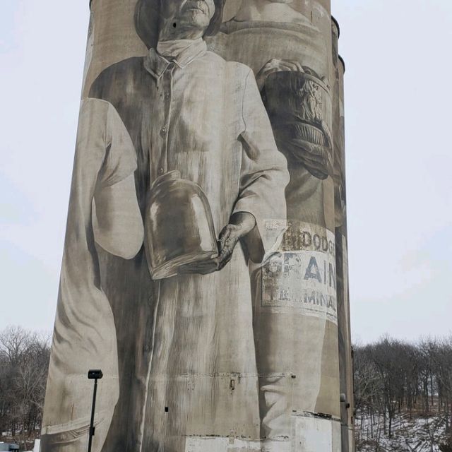 Guido van Helten Silo Mural