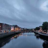 Evening walk along the River Liffey, Dublin