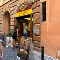 Near trevi fountain-see fountain interior 