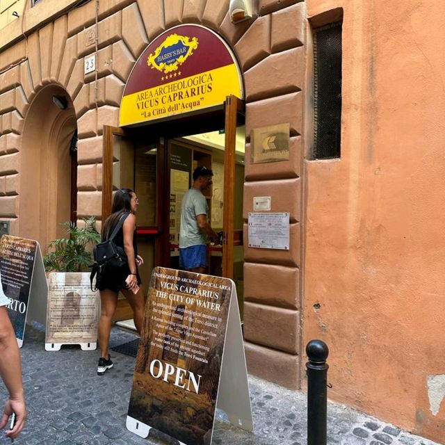 Near trevi fountain-see fountain interior 