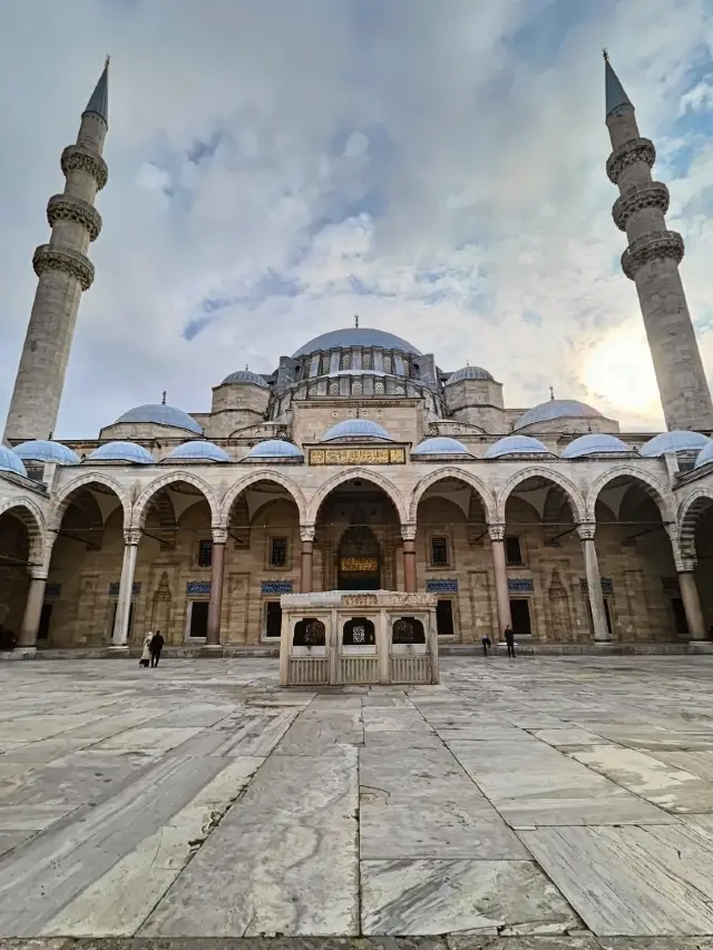 Süleymaniye Mosque from Inside and from Outside